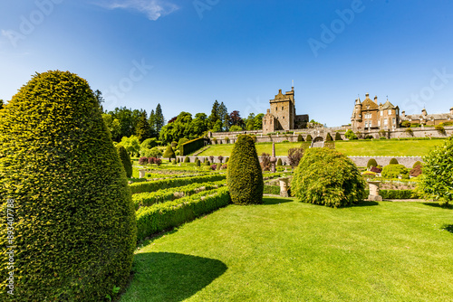 Drummond Castle Gardens, Perthshire, Scotland, UK photo