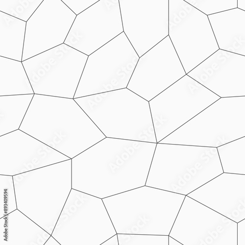 Abstract geometric low poly seamless vector pattern with tiles. Minimalistic design. Low poly art. Vector outline monochrome polygonal background. Tiled seamless pattern.