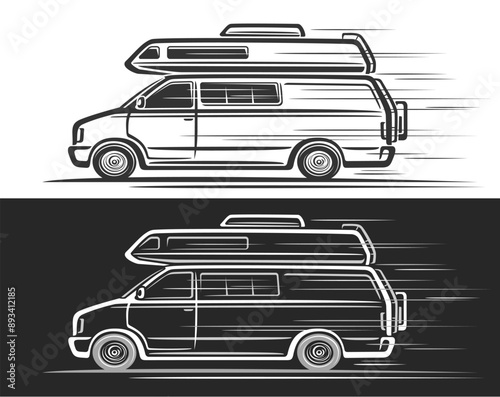 Vector logo for Camper Van