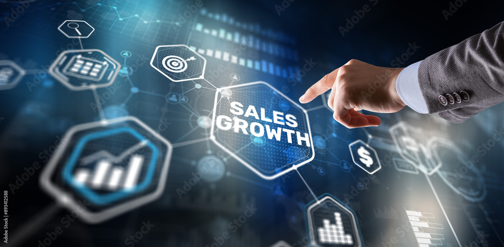 Business development to success and growing growth concept Business development to success and growing growth concept