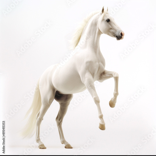 beautiful white horse