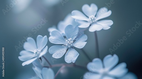 Delicate Petals in Cool Gray Tones