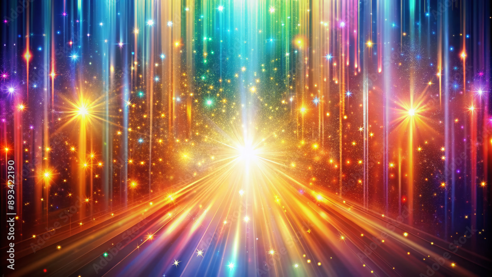 Light Emerging Background Vibrant abstract background with shimmering vertical light beams ...