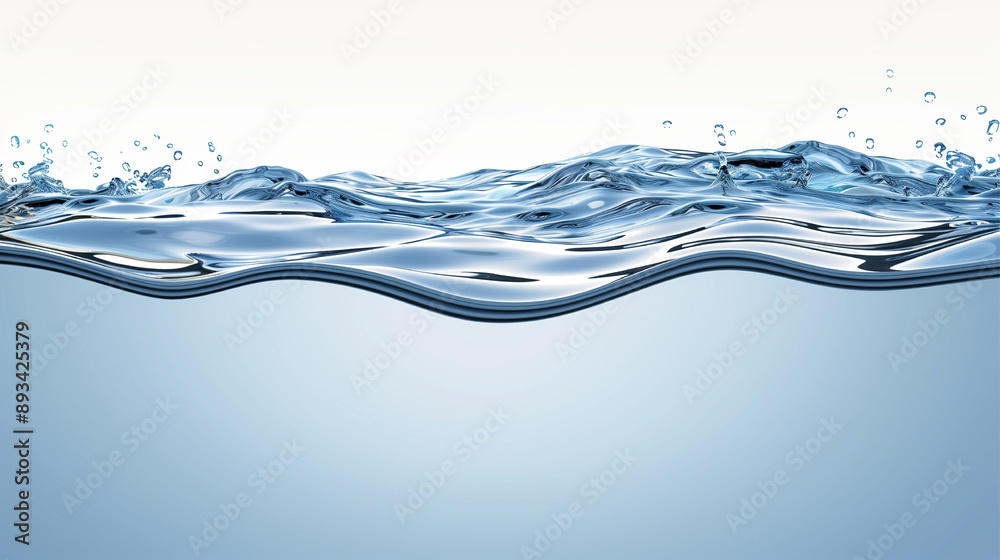 A glass of water with a splash of water on the side A glass of water with a splash of water on the side