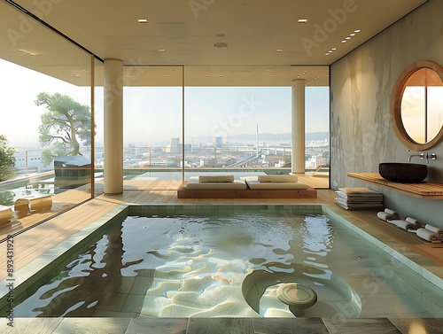 Hotel onzen in Japan. photo