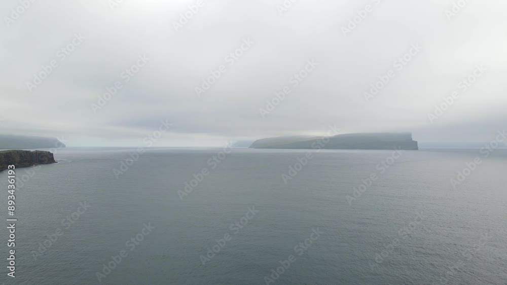 Faroe island beautiful landscape in summer time with sun Faroe island beautiful landscape in summer time with sun