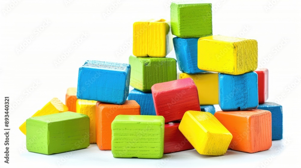 Toy bricks on white background Toy bricks on white background