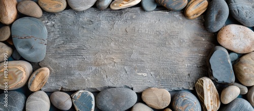 River stones arranged for d...