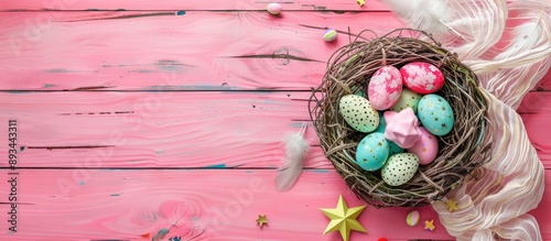 A festive Easter scene with...