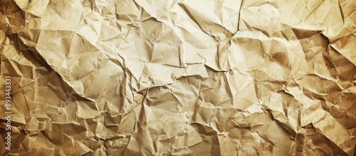 Vintage crumpled paper with...