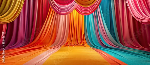 Vibrant backdrop perfect fo...