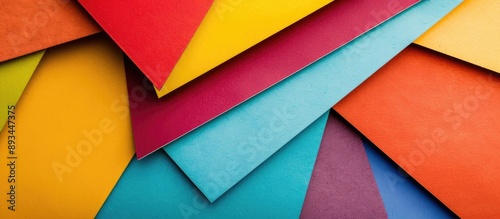 Trendy colored geometric ca...