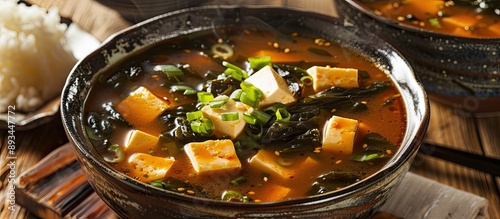 Traditional Japanese soup m...