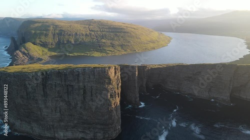 Sorvagsvatn Lake Faroe Islands Lake above the Ocean Vagar Island