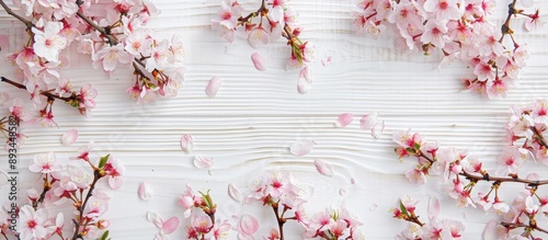 A top down view of sakura t...