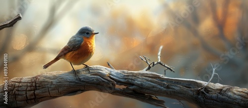 A Daurian redstart is seen ...