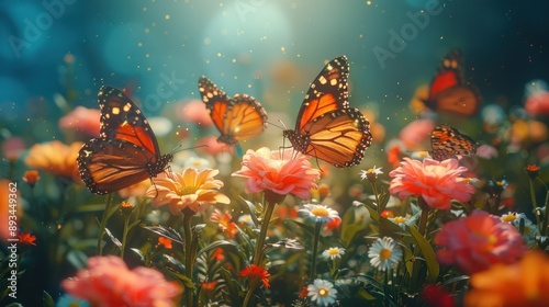 Butterflies in a Sunlit Meadow © Umi Sakina