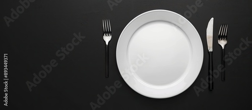 Top view of a spotless whit...