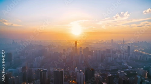 Sunrise Over Cityscape