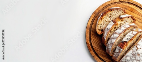 Top view of a sliced loaf o...