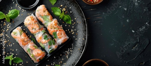 Delectable rice paper rolls...