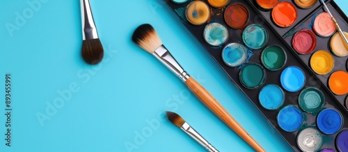 Close up of watercolor pain...
