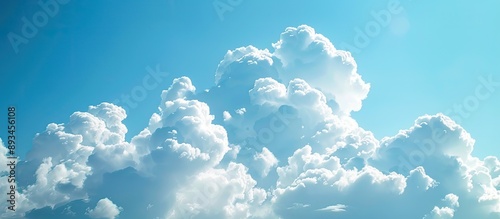 Fluffy white cumulus clouds...