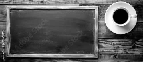 Monochrome blackboard displ...
