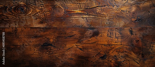 Top view of a textured wood...