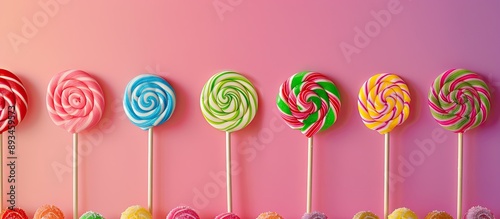 Various vibrant spiral loll...