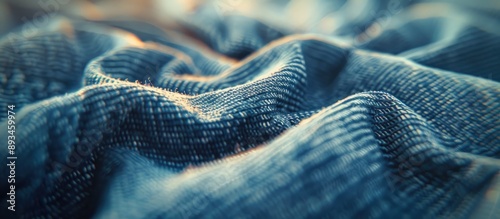 Detailed close up of denim ...
