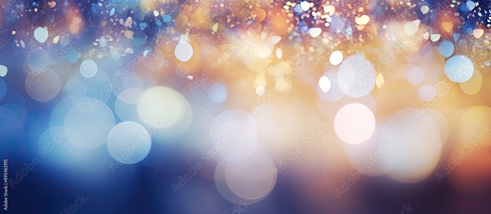 Obraz premium Bokeh background with abstract texture, offering copy space image.