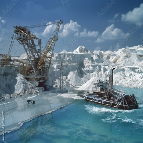 Phosphate Dredging at a Marine Basin: Uncovering the Depths of Marine Mining photo