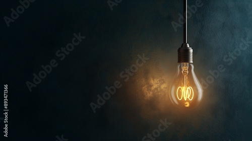 Wallpaper Mural Vintage Edison Bulb Illuminated, Offering a Warm and Inviting Light Torontodigital.ca