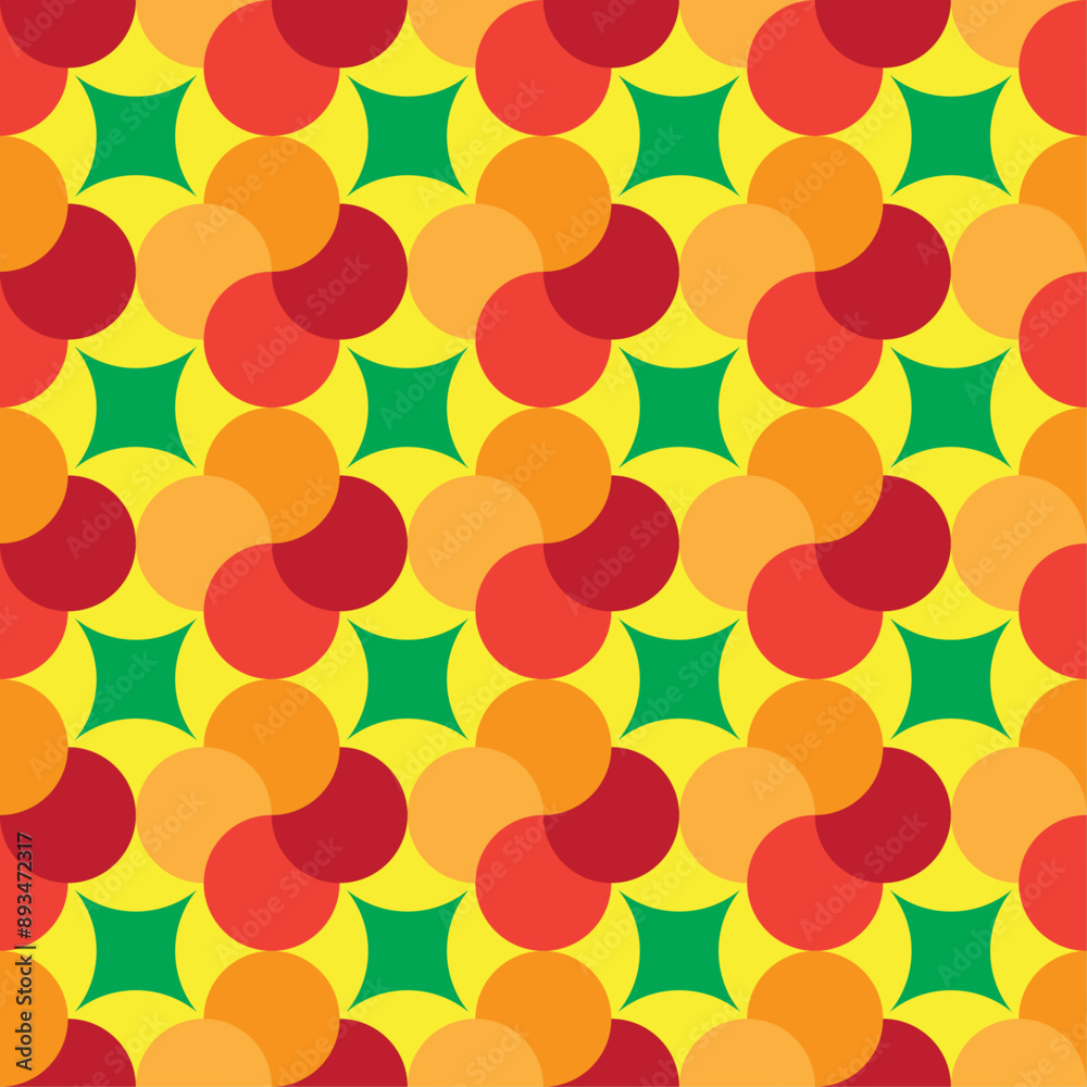 Seamless background created by many circle objects Seamless background created by many circle objects