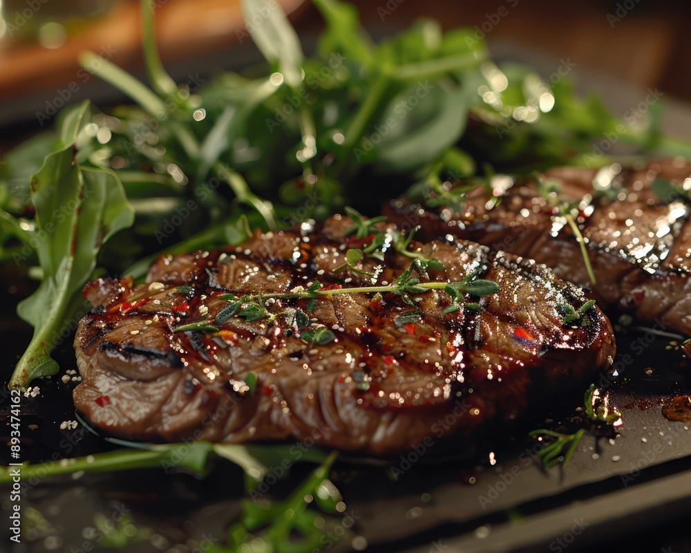Delicious Seared Steak with Arugula Salad, A Healthy and Flavorful Meal Option Enjoy a Perfectly Cooked Steak with Fresh Greens, A Flavorful Glaze, and a Side of Arugula for a Balanced and Delicious Seared Steak with Arugula Salad, A Healthy and Flavorful Meal Option Enjoy a Perfectly Cooked Steak with Fresh Greens, A Flavorful Glaze, and a Side of Arugula for a Balanced and