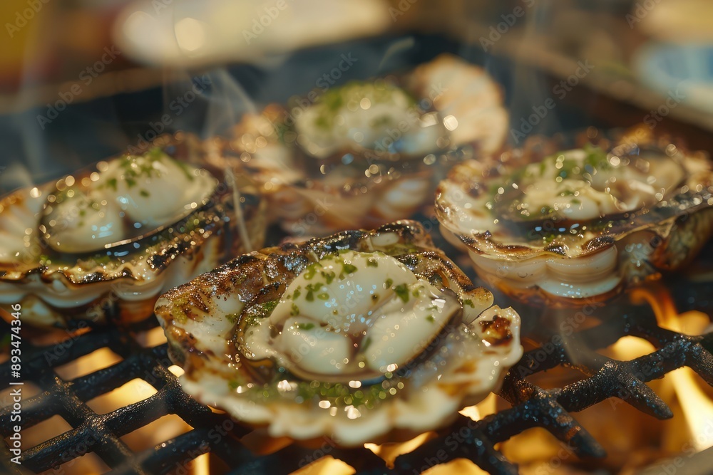 Freshly Grilled Scallops, Charred to Perfection A Culinary Experience of Unmatched Flavor and Quality Freshly Grilled Scallops, Charred to Perfection A Culinary Experience of Unmatched Flavor and Quality
