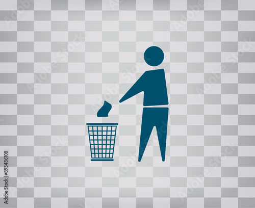 vector icon on gray background with gradient