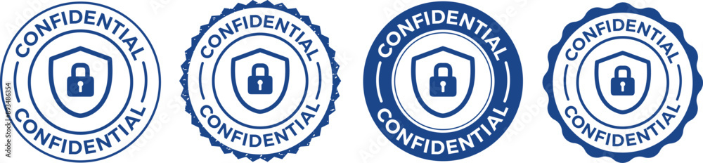 Confidential Rubber Stamp, Confidential Seal, Confidential Badge, Top Secret Vector, Confidential Icon, Vector Illustration With Grunge Texture Confidential Rubber Stamp, Confidential Seal, Confidential Badge, Top Secret Vector, Confidential Icon, Vector Illustration With Grunge Texture