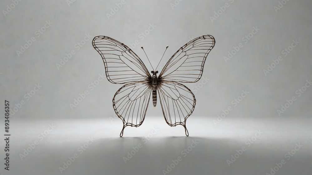 Obraz premium Intricate Floating Butterfly