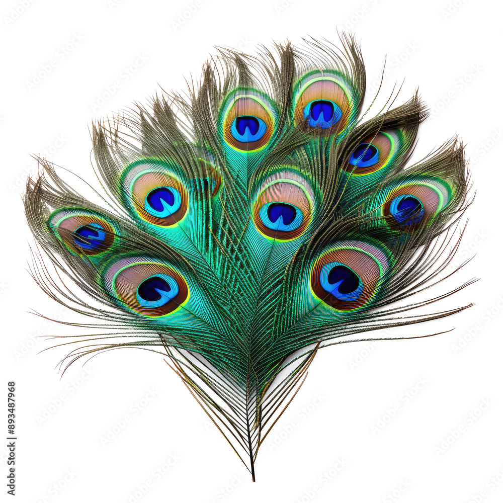 Obraz premium color feathers isolated on white