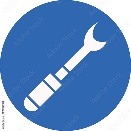 Ripper glyph circle icon