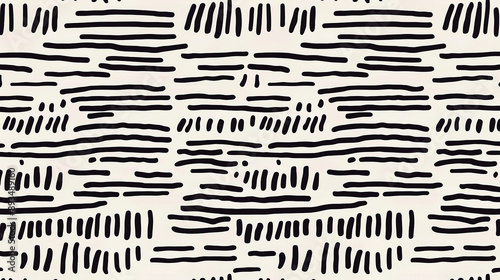 Abstract stroke black and white pattern.
