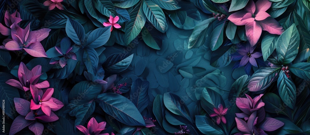 Customize designs with a festive floral backdrop evoking nature s biophilic hues using uplifting colors like a mood boosting template for greeting card or text designs with available copy space image Customize designs with a festive floral backdrop evoking nature s biophilic hues using uplifting colors like a mood boosting template for greeting card or text designs with available copy space image