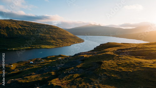 Sorvagsvatn Lake Faroe Islands Lake above the Ocean Vagar Island
