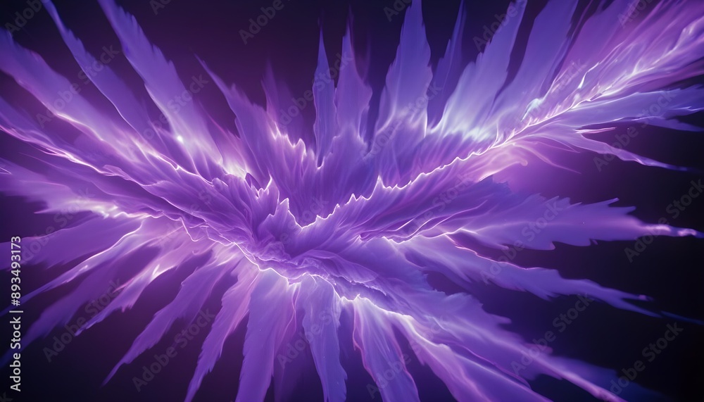 Fototapeta premium Colorful purple waves of light and energy, creating a dynamic and mesmerizing visual effect