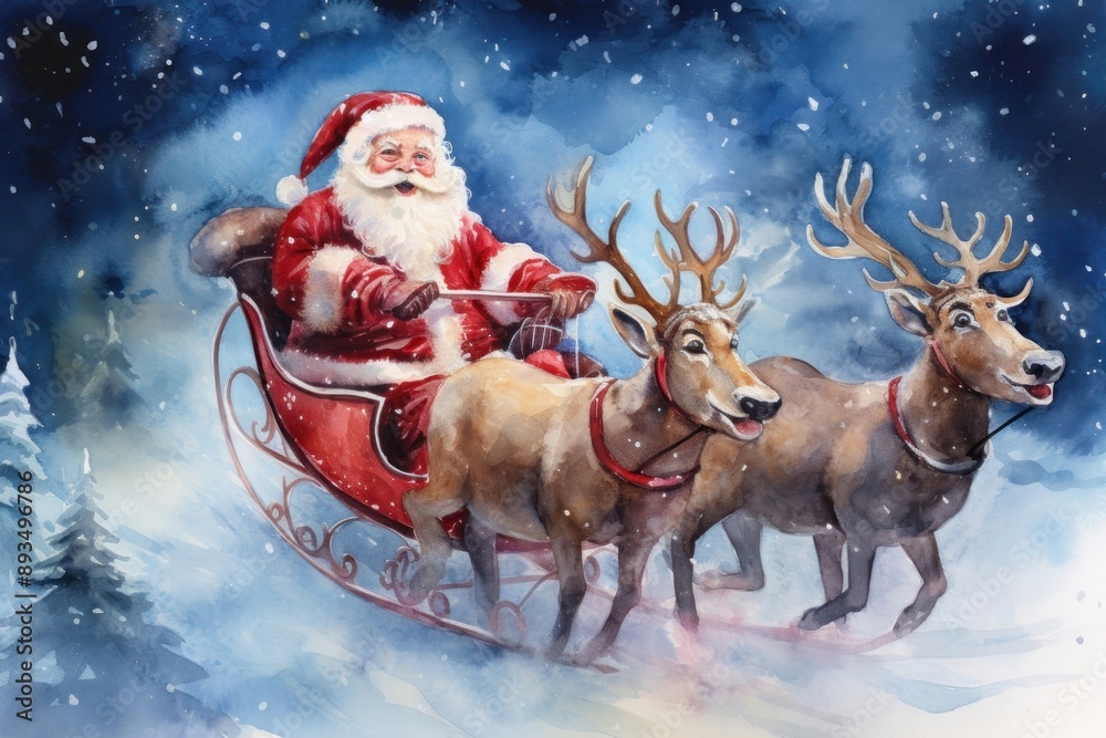 Christmas mammal snow deer. Christmas mammal snow deer.