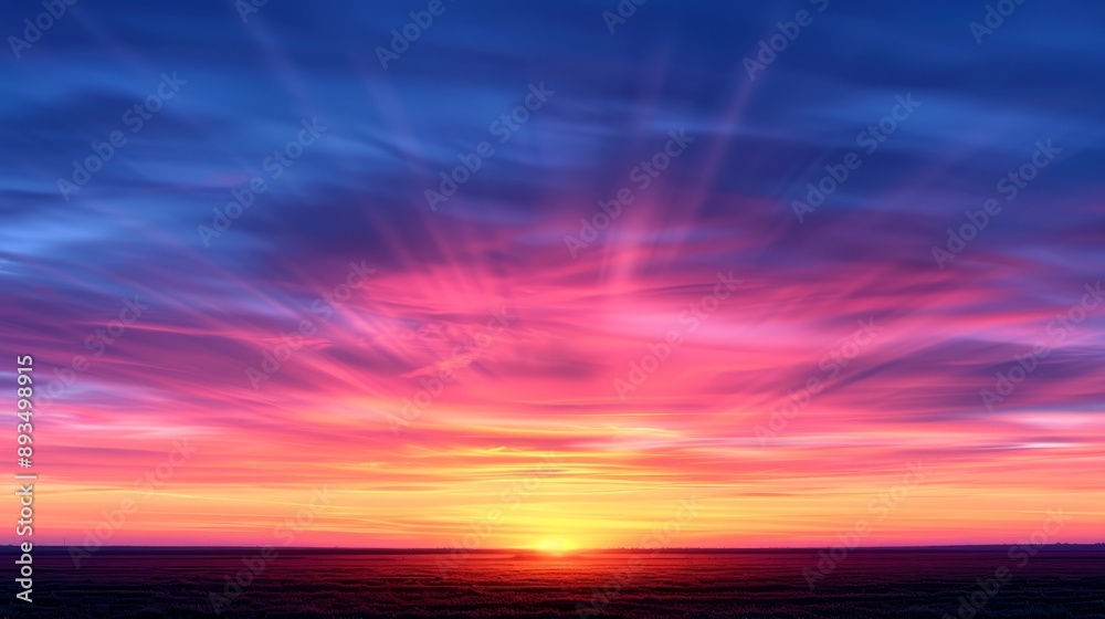 A beautiful sunset with a bright orange sun in the sky A beautiful sunset with a bright orange sun in the sky