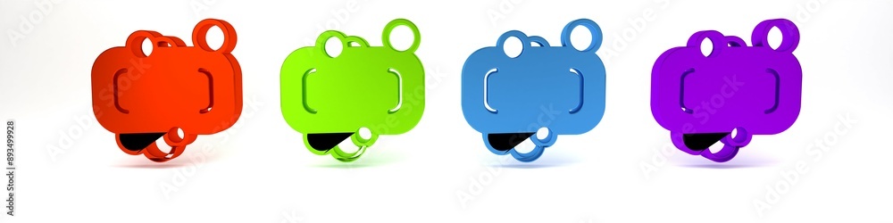 Colorful Bar of soap icon isolated on white background. Soap bar with bubbles. Minimalism concept. 3D render illustration Colorful Bar of soap icon isolated on white background. Soap bar with bubbles. Minimalism concept. 3D render illustration