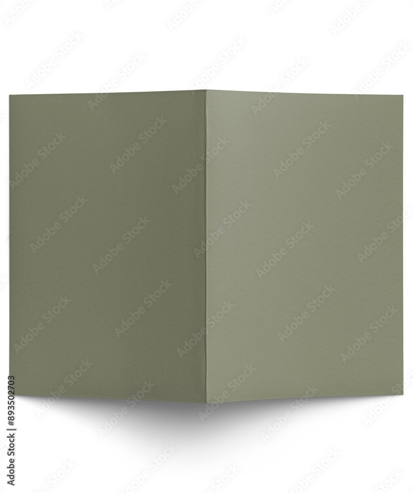 Angled View of Blank Sage Folded Card 5x7in Angled View of Blank Sage Folded Card 5x7in